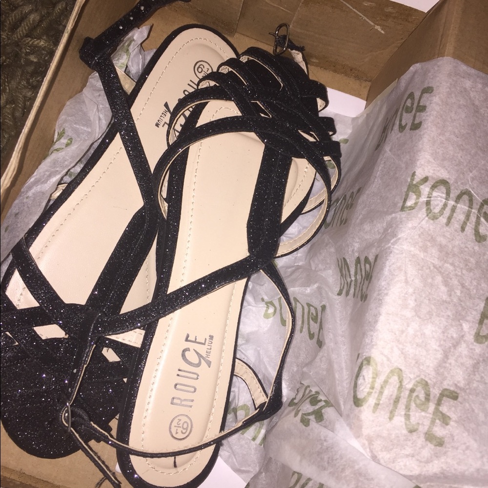 Women’s black sparkling Sandals